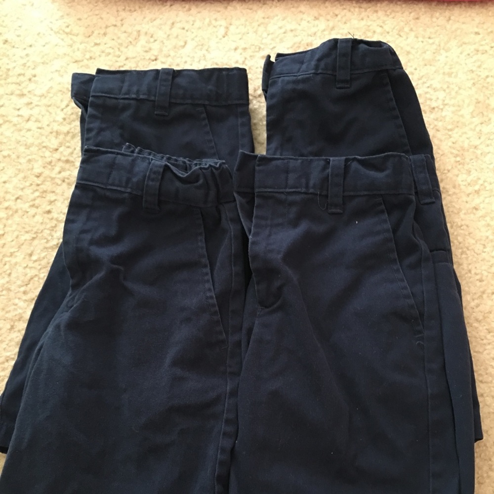 Navy dark blue uniform shorts - size 8
